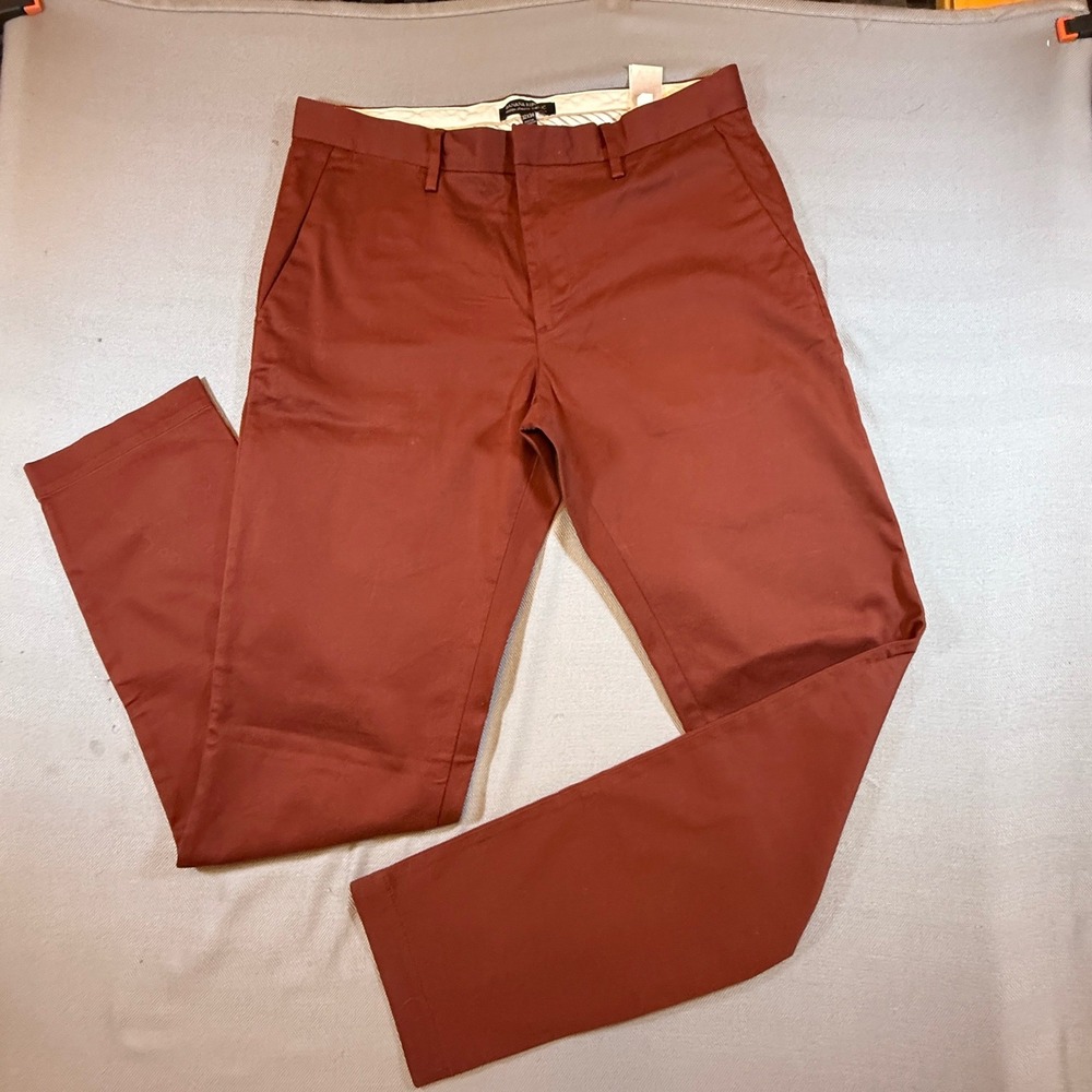 Banana Republic Mason Tapered Fit Chinos 32x34 Auburn Afternoon 876745 2175